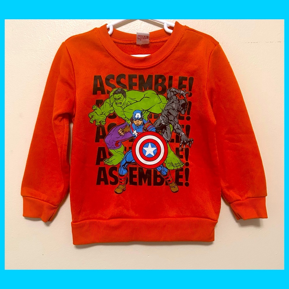 Marvel Avengers Bold Orange Crewneck